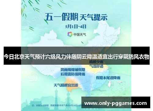 今日北京天气预计六级风力伴随阴云降温适宜出行穿戴防风衣物