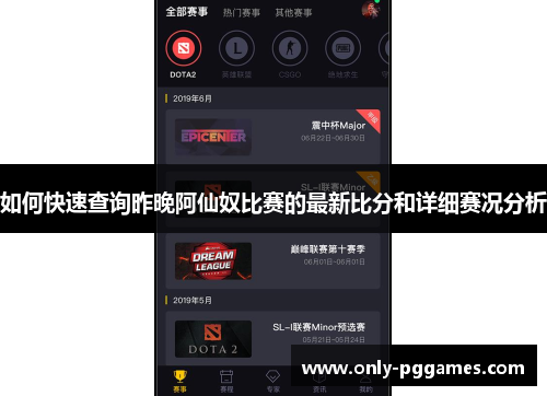 如何快速查询昨晚阿仙奴比赛的最新比分和详细赛况分析